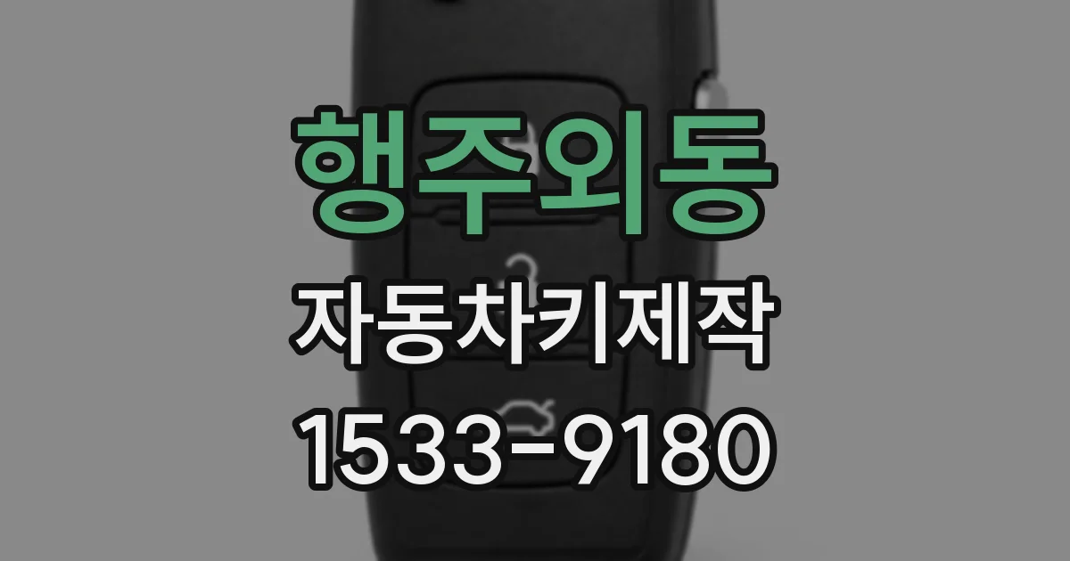 행주외동 자동차키제작