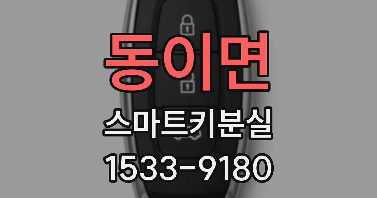 동이면 스마트키분실