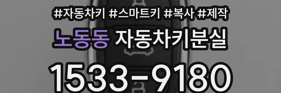 노동동 자동차키분실