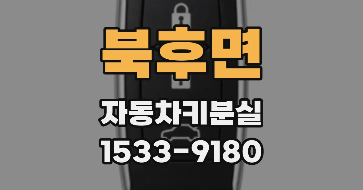 북후면 자동차키분실