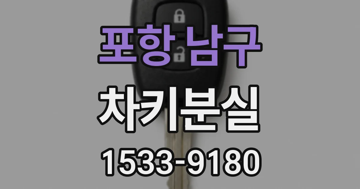 포항 남구 차키분실