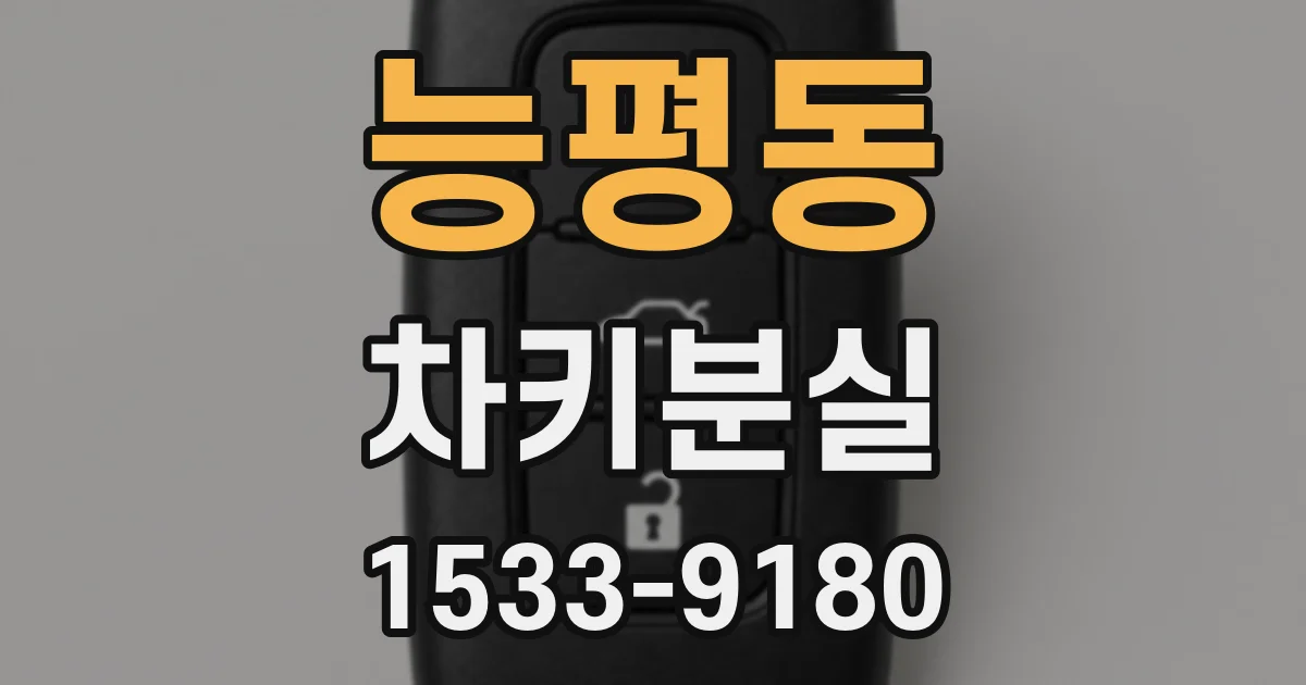능평동 차키분실