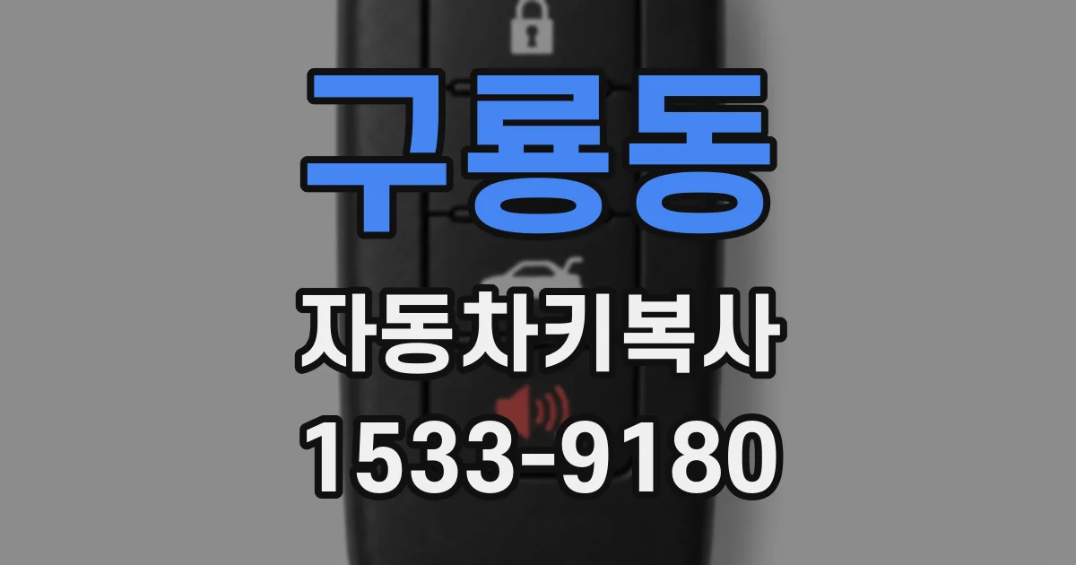구룡동 자동차키복사