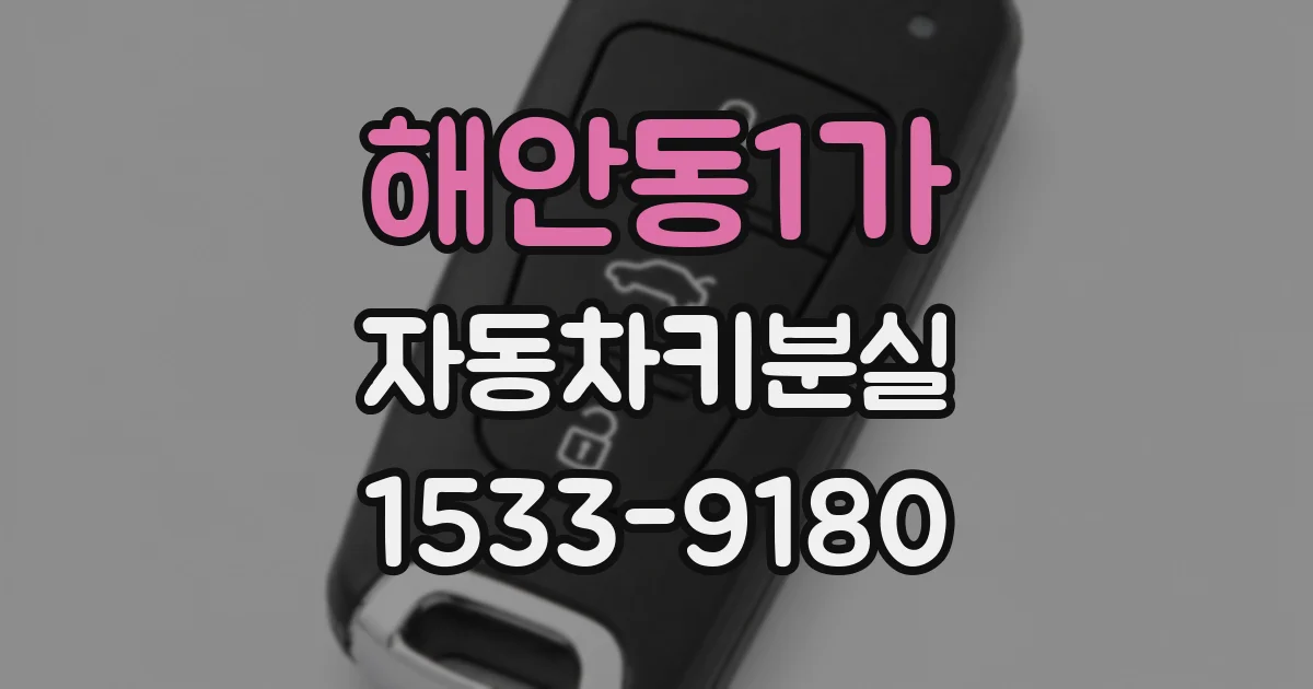 해안동1가 자동차키분실