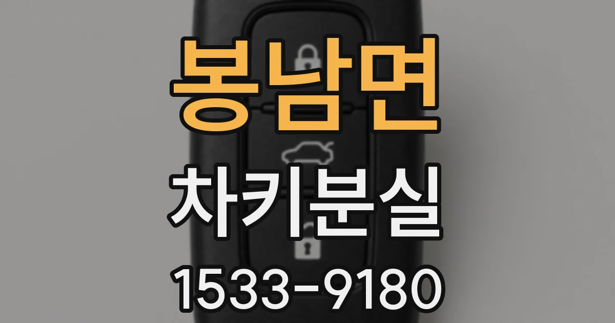 봉남면 차키분실