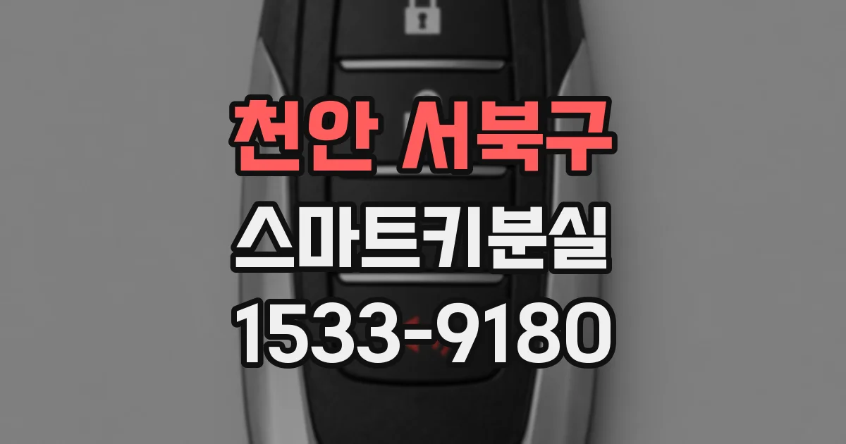 천안 서북구 스마트키분실