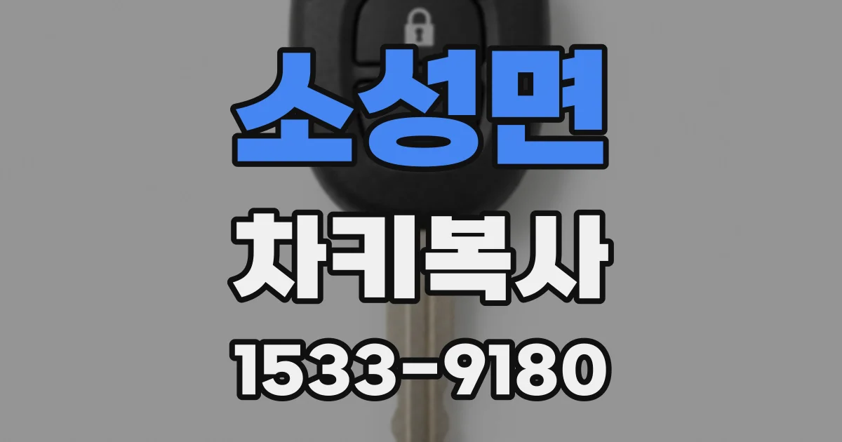 소성면 차키복사