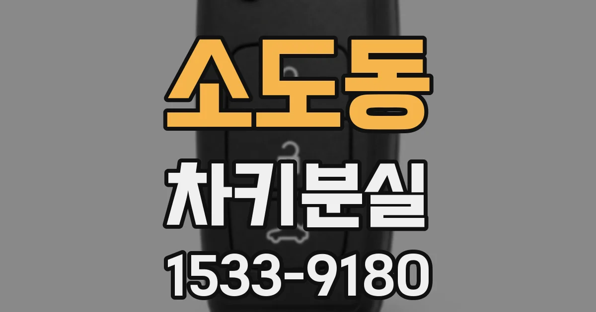 소도동 차키분실