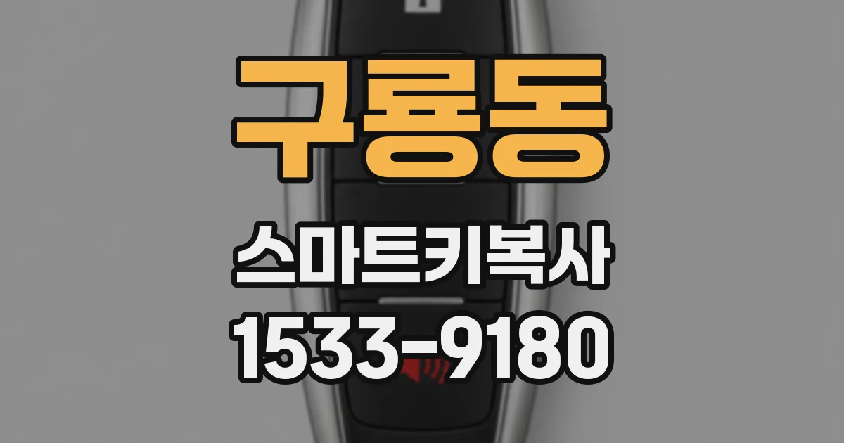 구룡동 스마트키복사