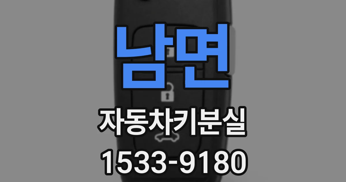 남면 자동차키분실