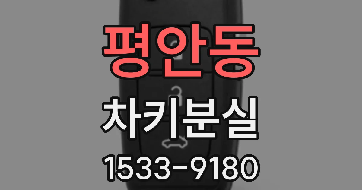 평안동 차키분실