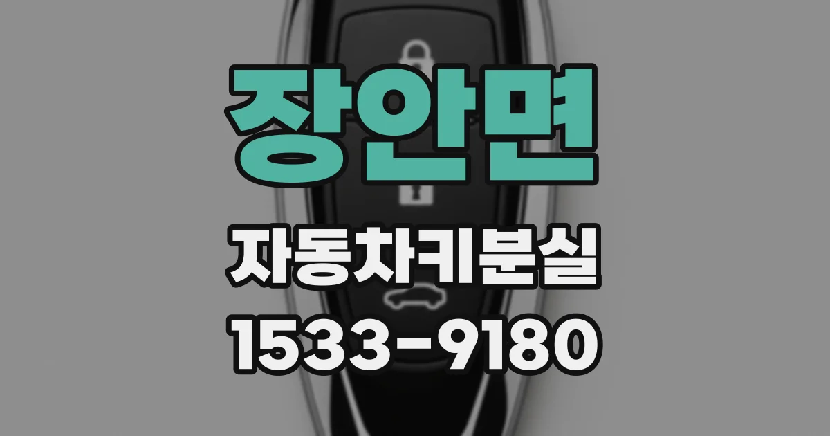 장안면 자동차키분실