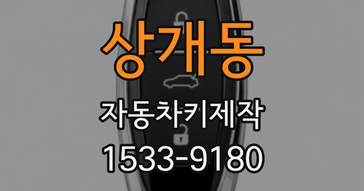 상개동 자동차키제작