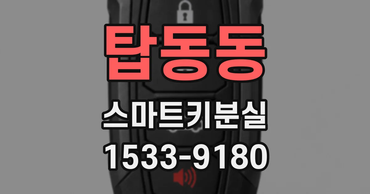탑동동 스마트키분실