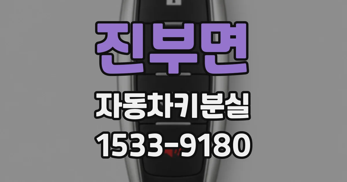 진부면 자동차키분실