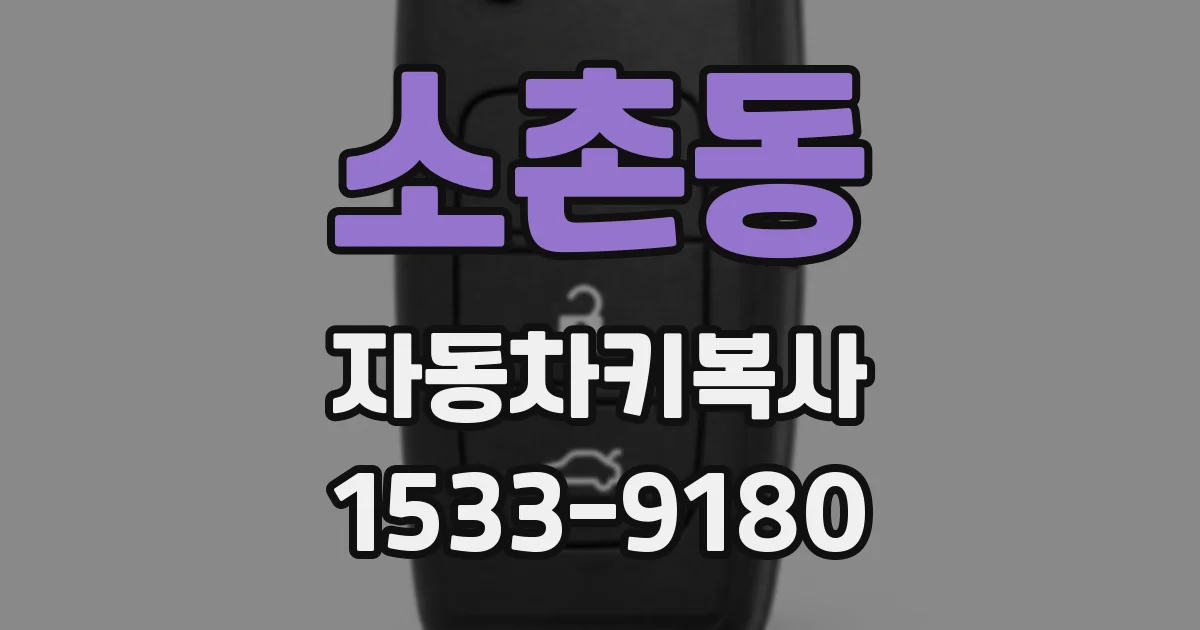 소촌동 자동차키복사