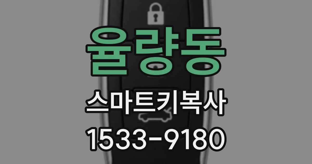 율량동 스마트키복사