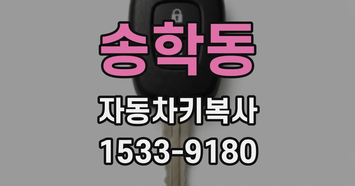 송학동 자동차키복사