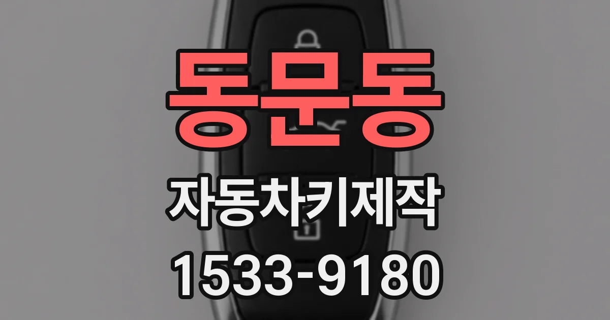 동문동 자동차키제작