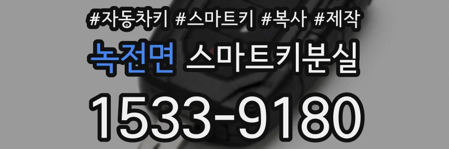 녹전면 스마트키분실