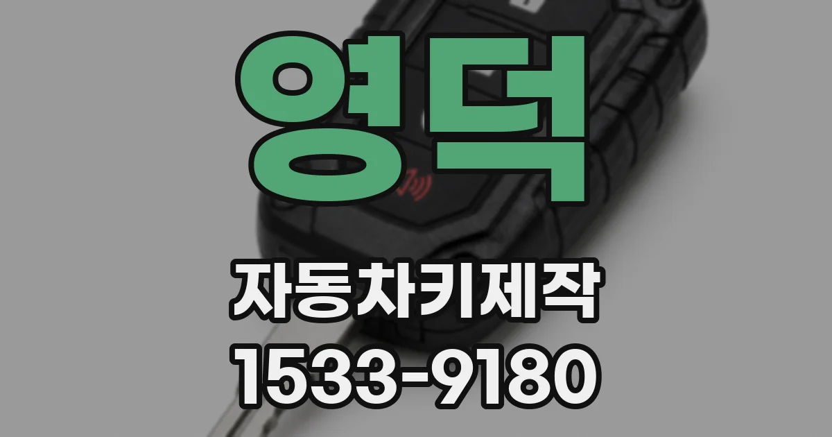 영덕 자동차키제작
