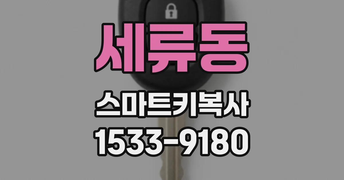 세류동 스마트키복사