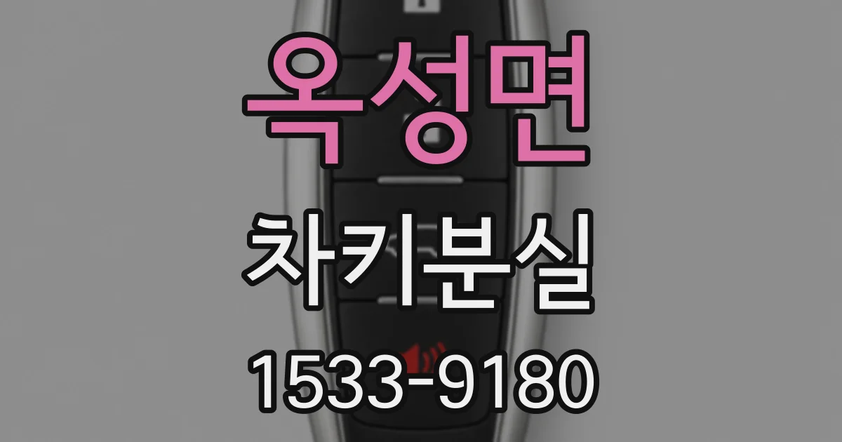 옥성면 차키분실