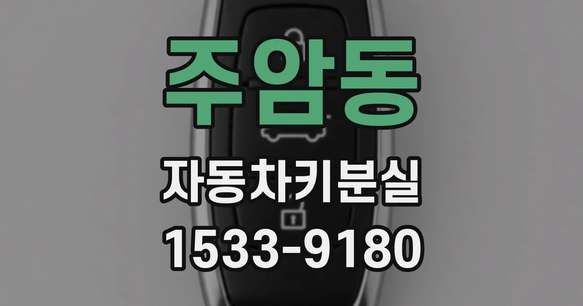 주암동 자동차키분실