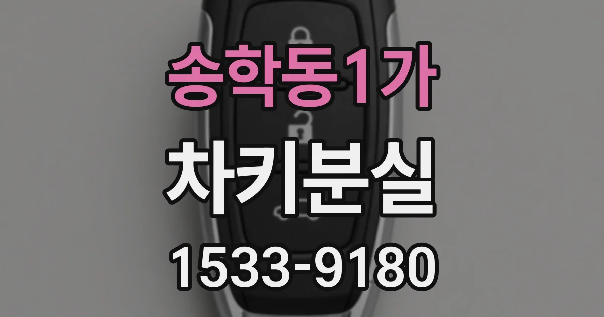 송학동1가 차키분실