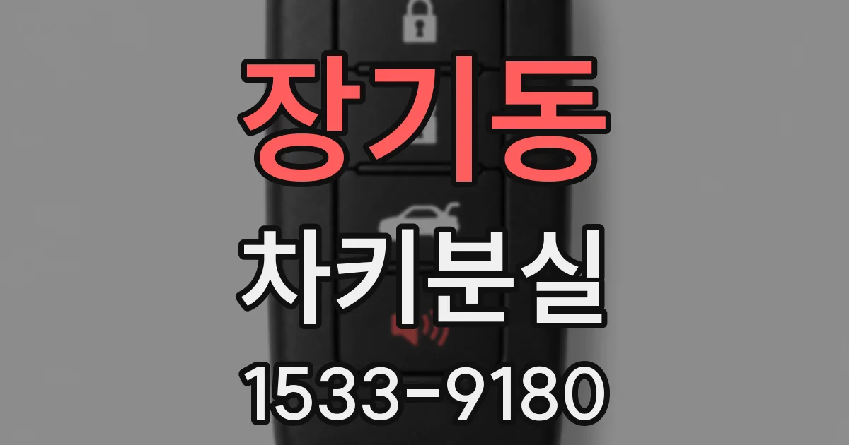 장기동 차키분실