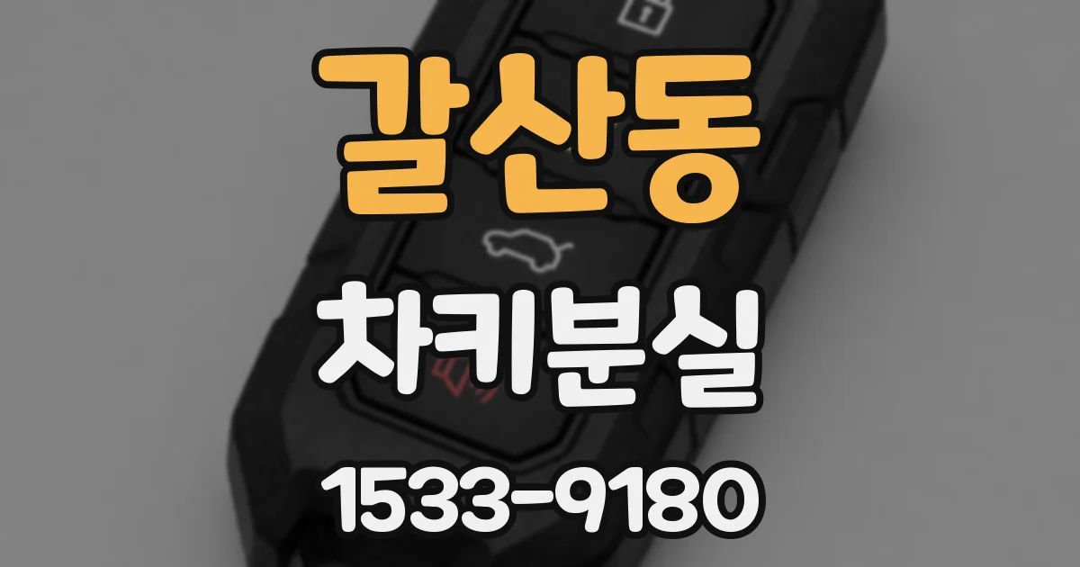 갈산동 차키분실