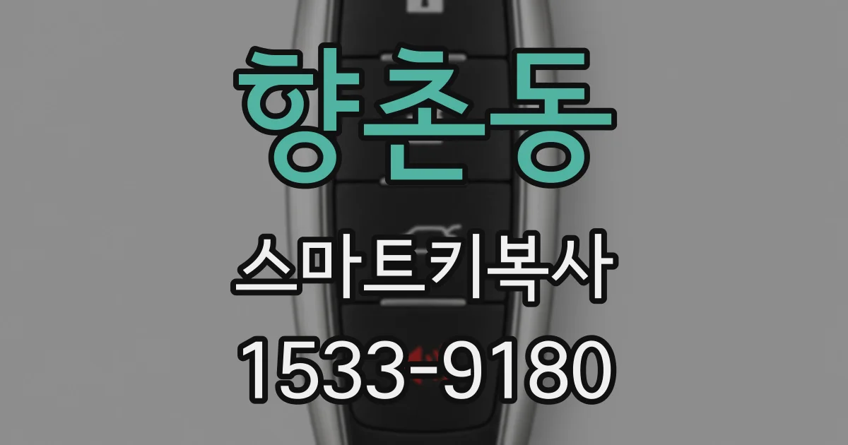 향촌동 스마트키복사