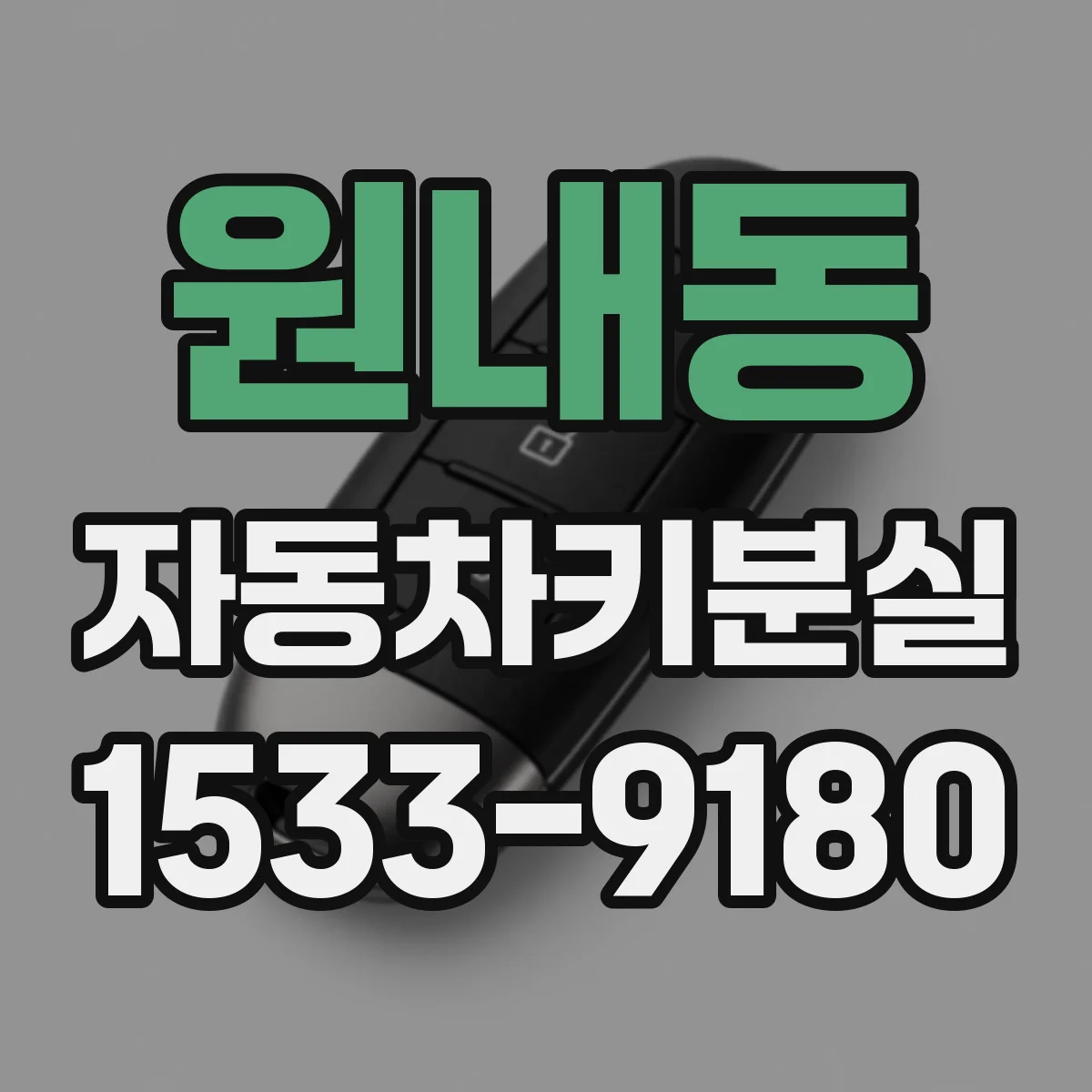 원내동 자동차키분실