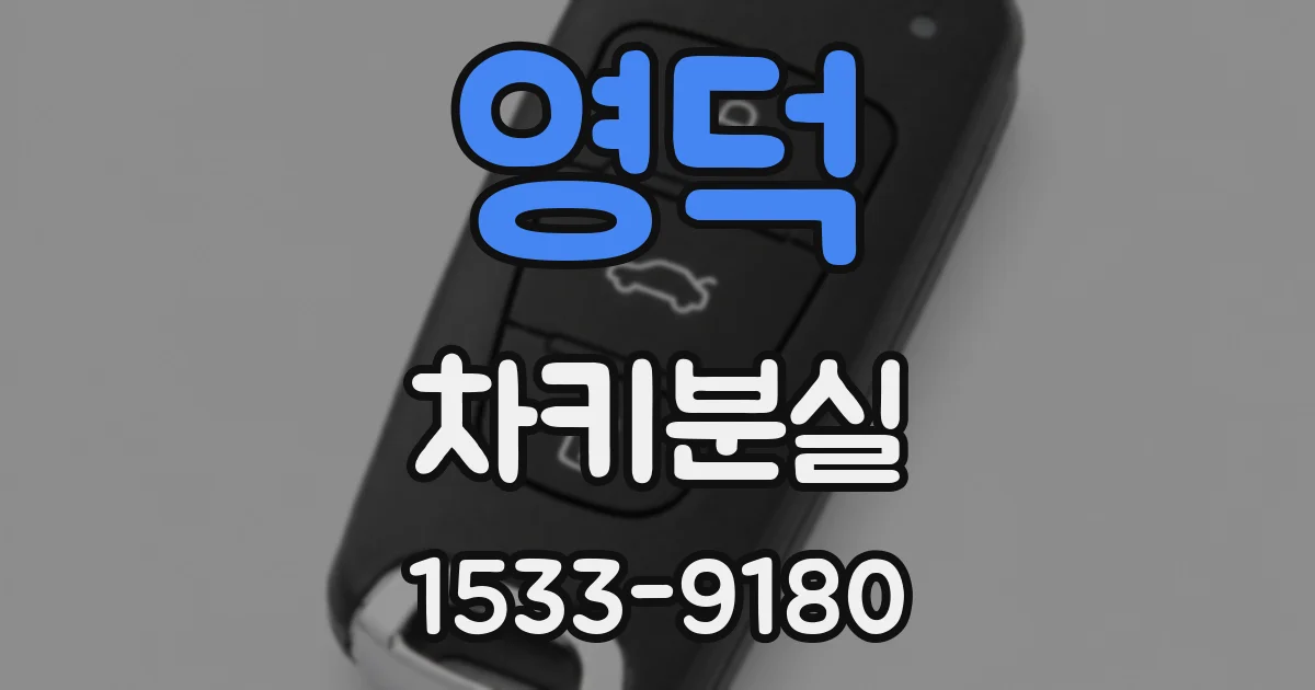 영덕 차키분실