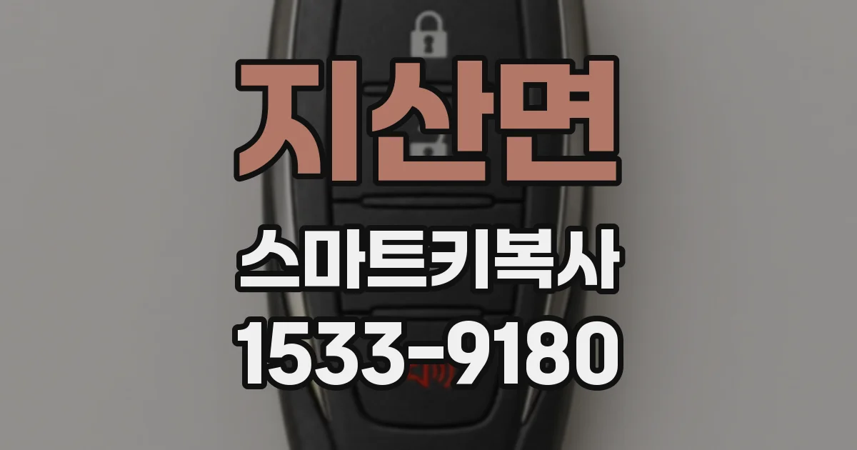 지산면 스마트키복사