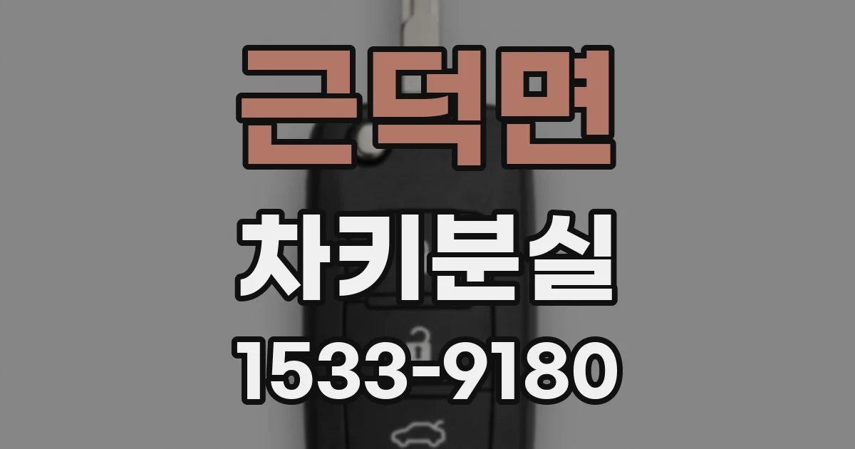 근덕면 차키분실