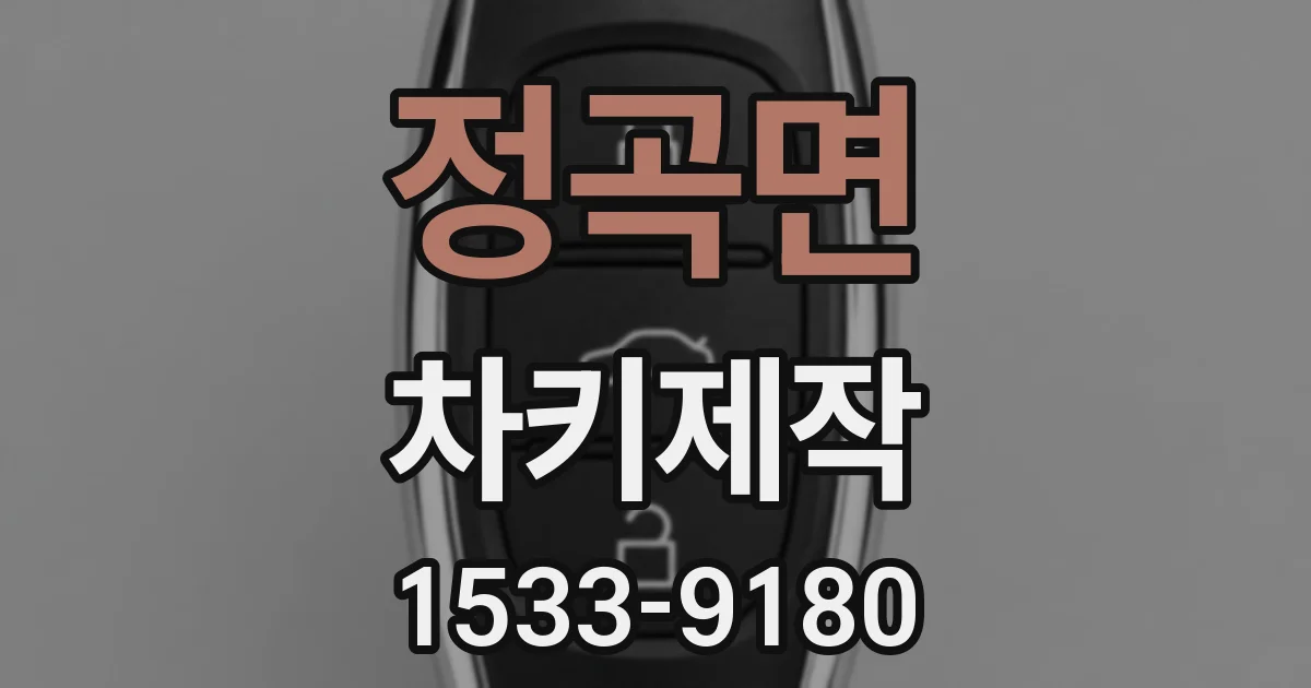 정곡면 차키제작