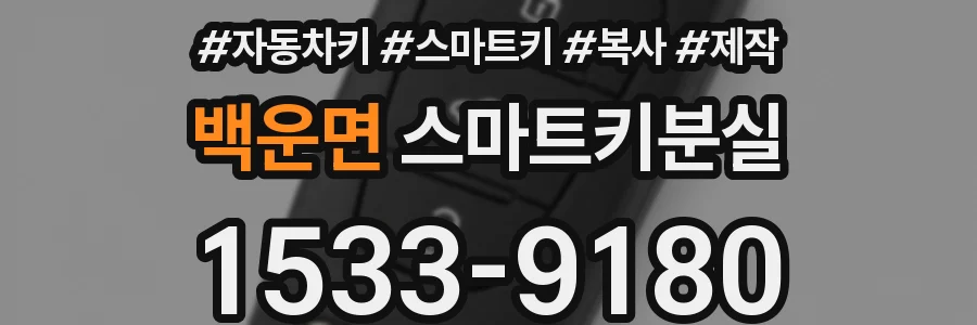 백운면 스마트키분실