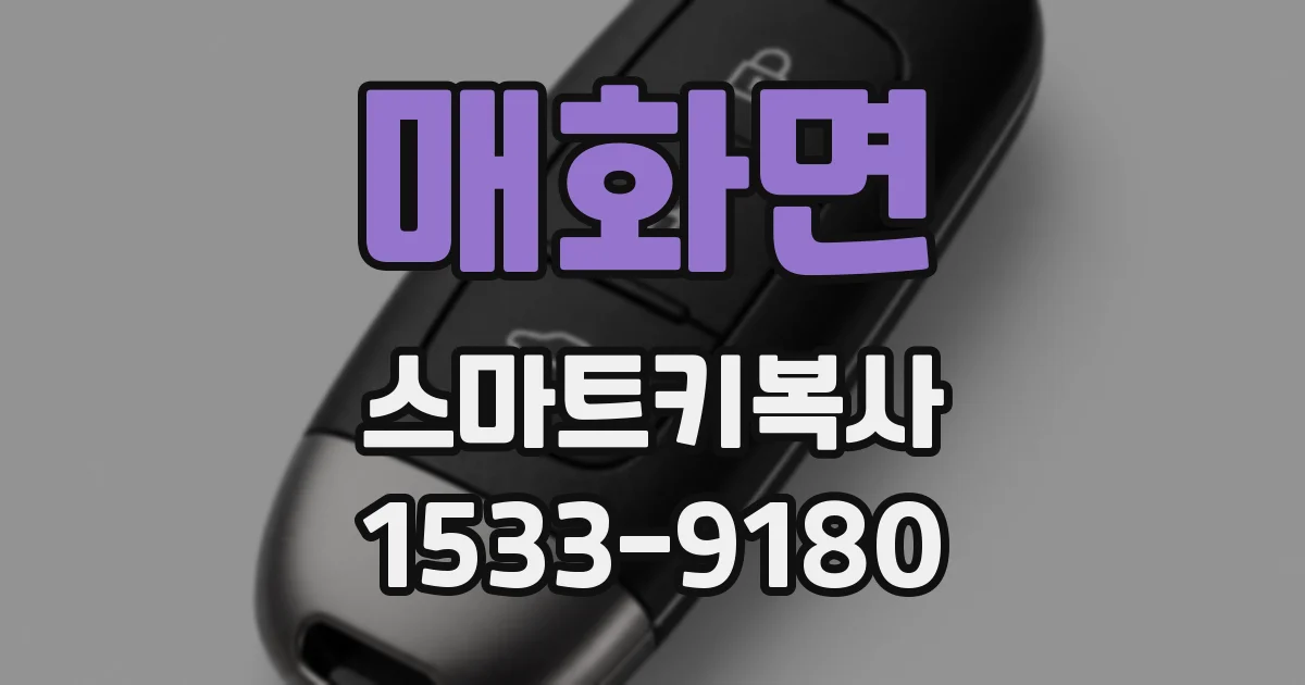 매화면 스마트키복사