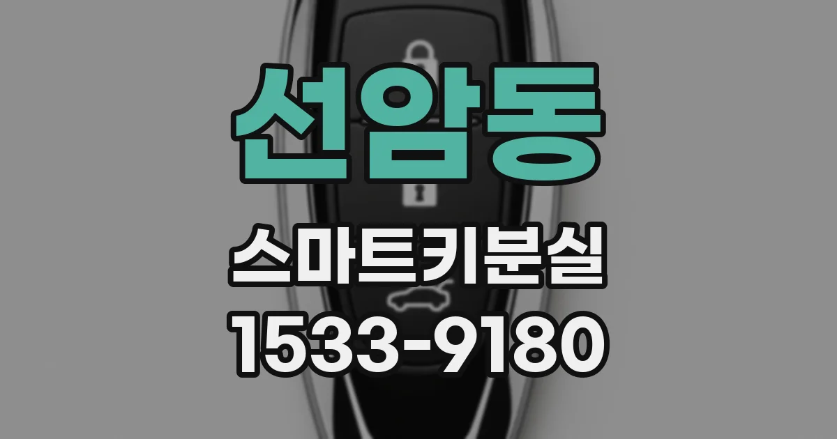 선암동 스마트키분실