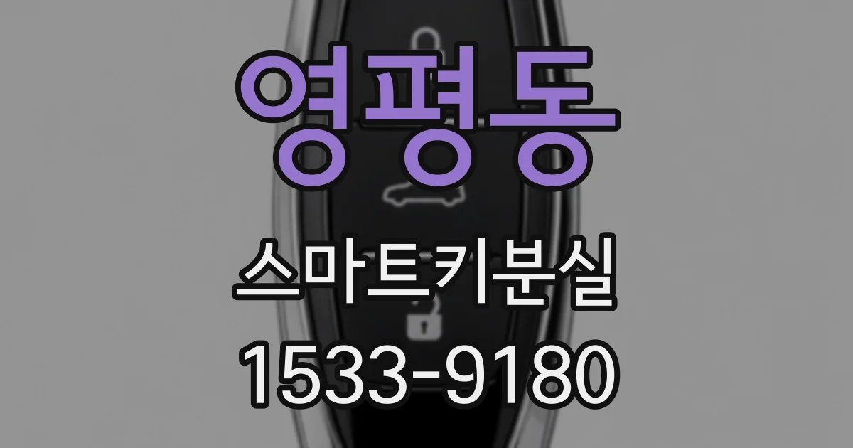 영평동 스마트키분실