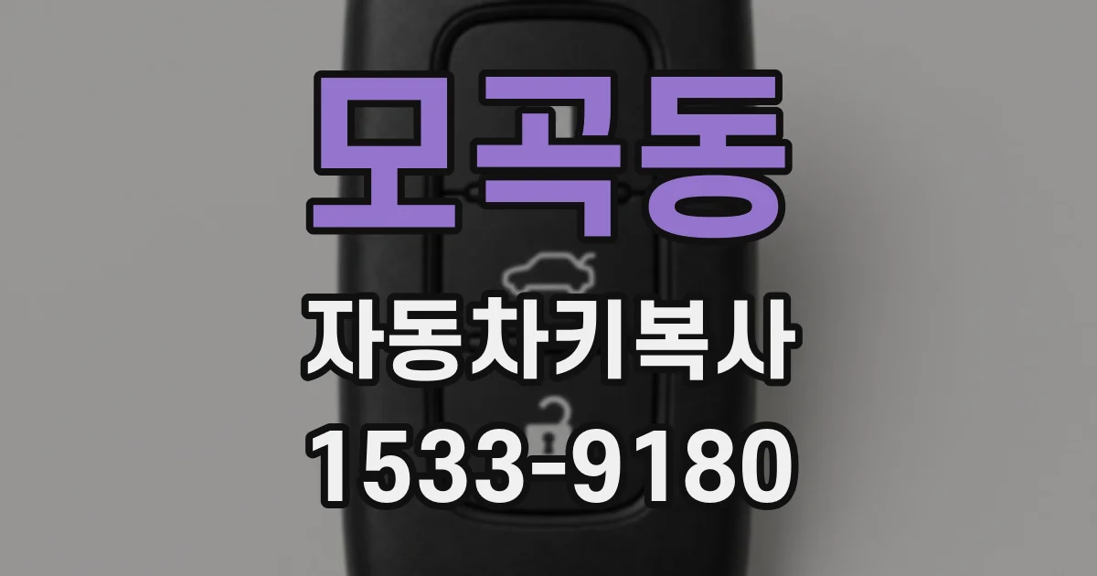 모곡동 자동차키복사