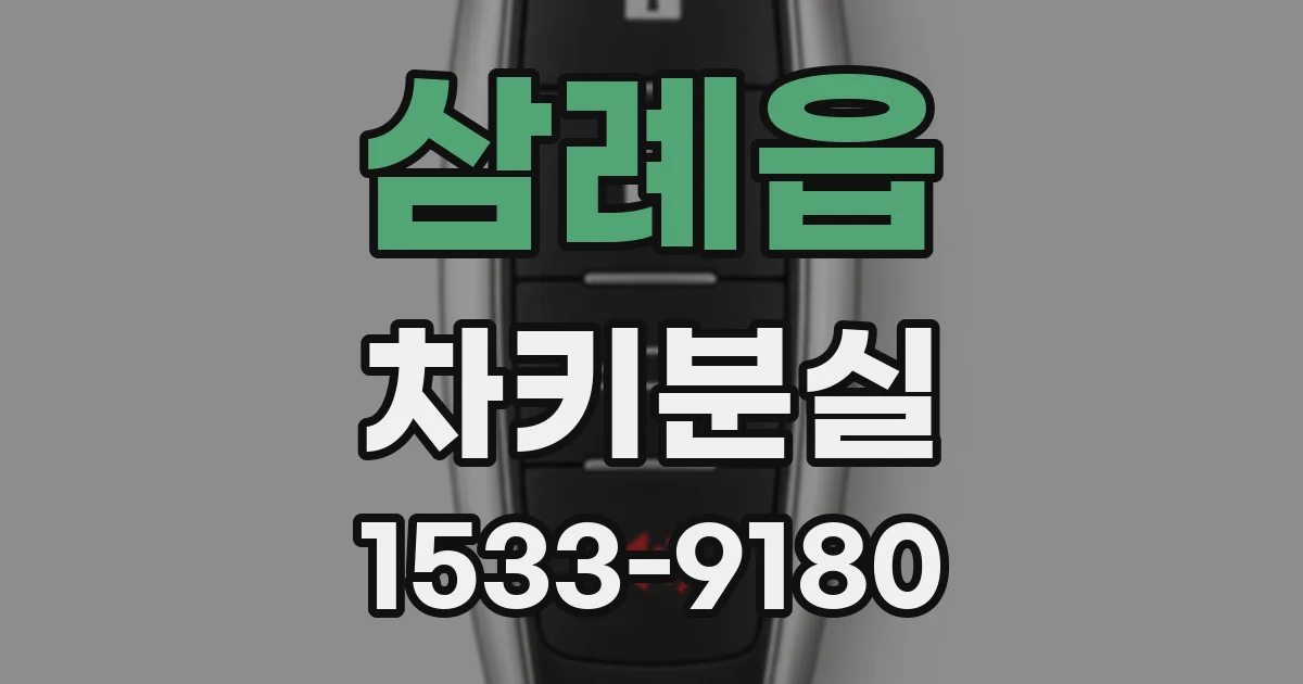 삼례읍 차키분실