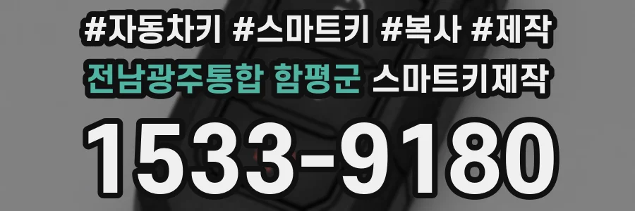 전남광주통합 함평군 스마트키제작