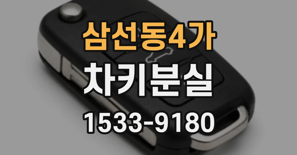 삼선동4가 차키분실