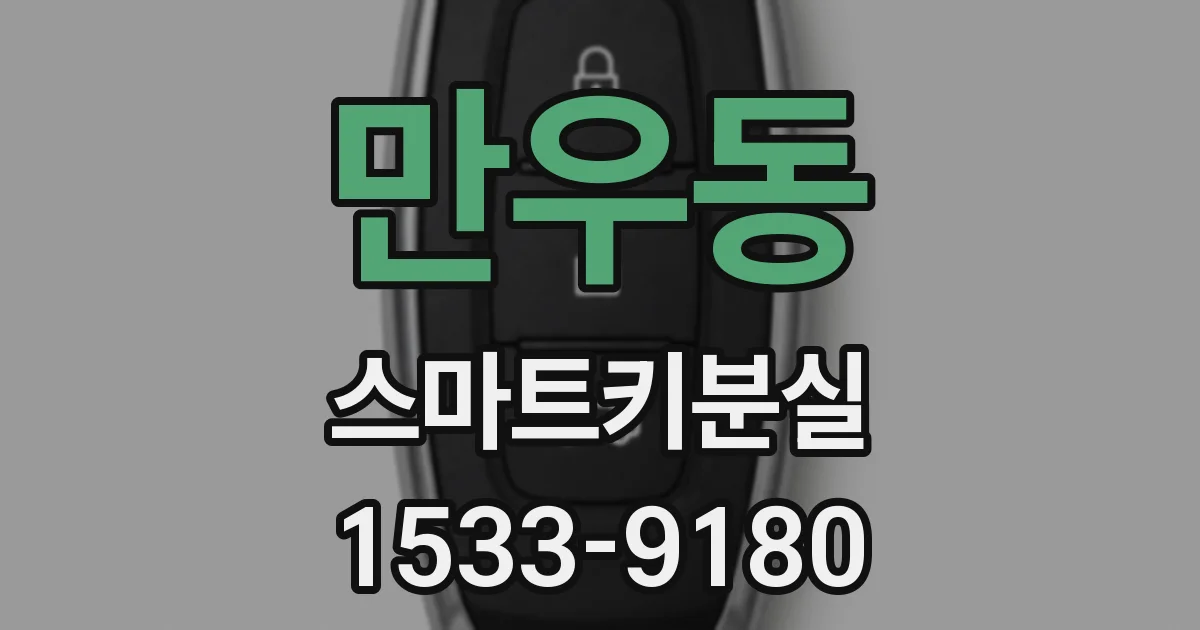 만우동 스마트키분실