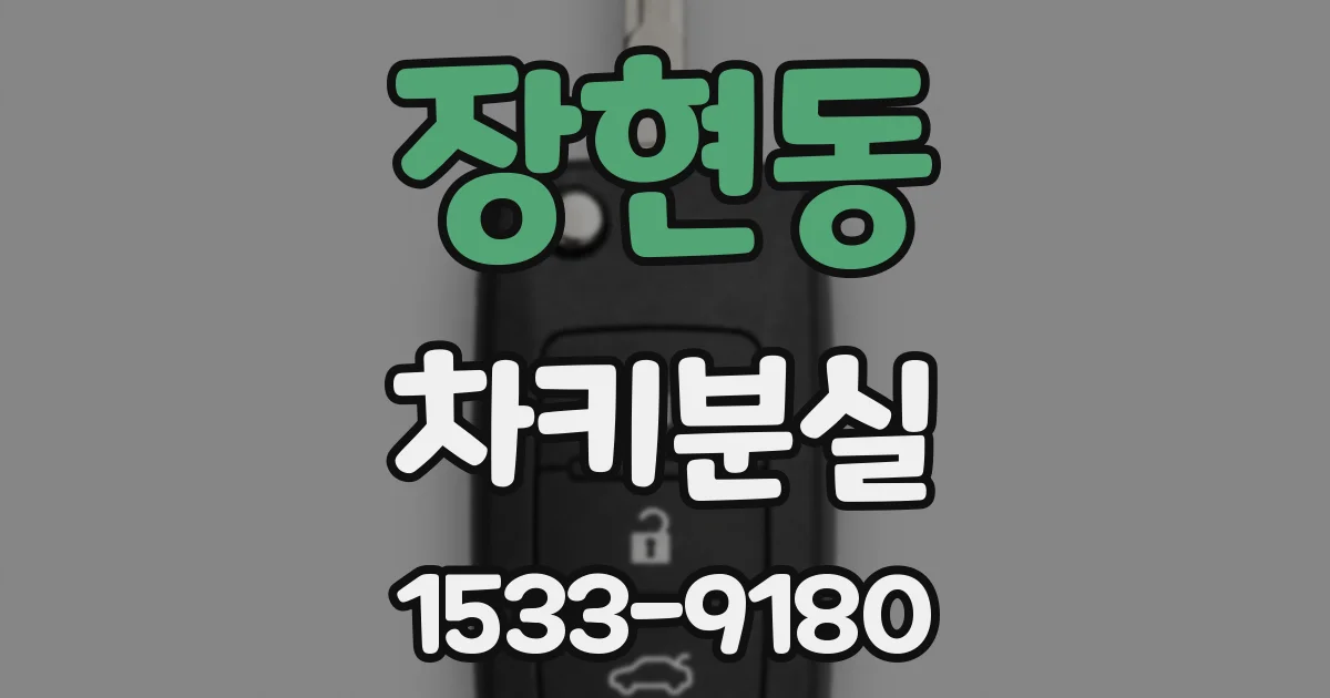 장현동 차키분실