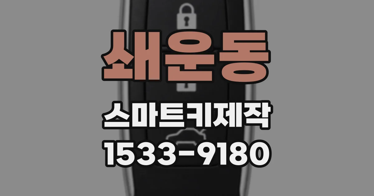 쇄운동 스마트키제작