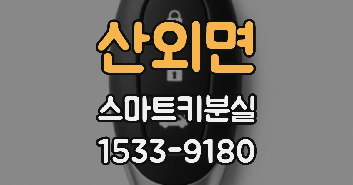 산외면 스마트키분실