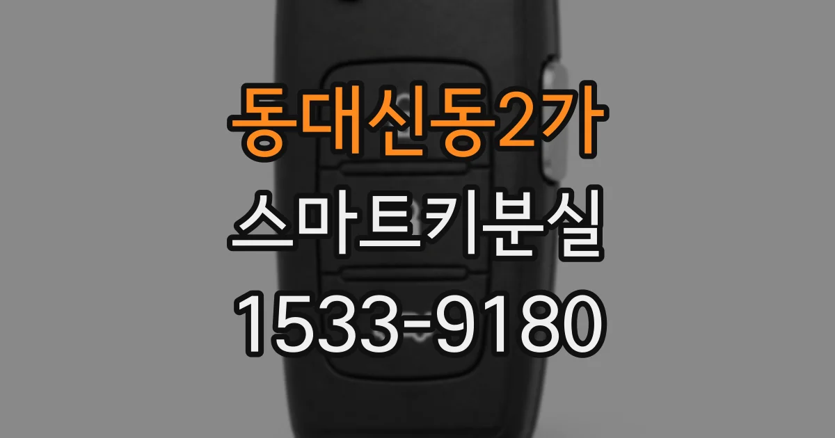 동대신동2가 스마트키분실